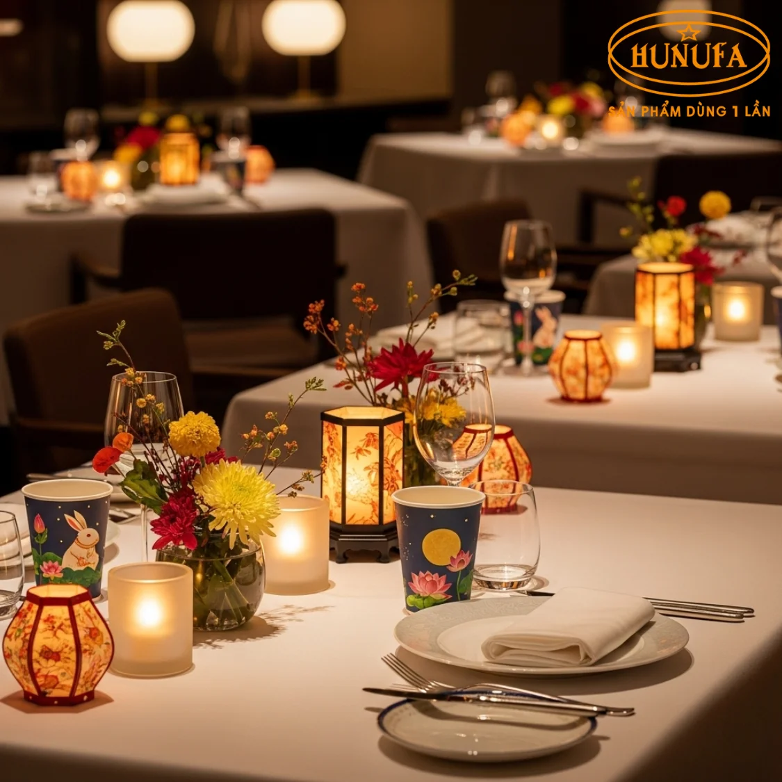 Trang trí Trung Thu cho nhà hàng