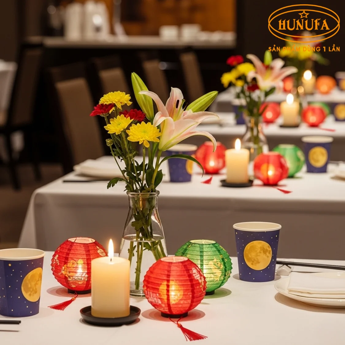 Trang trí Trung Thu cho nhà hàng