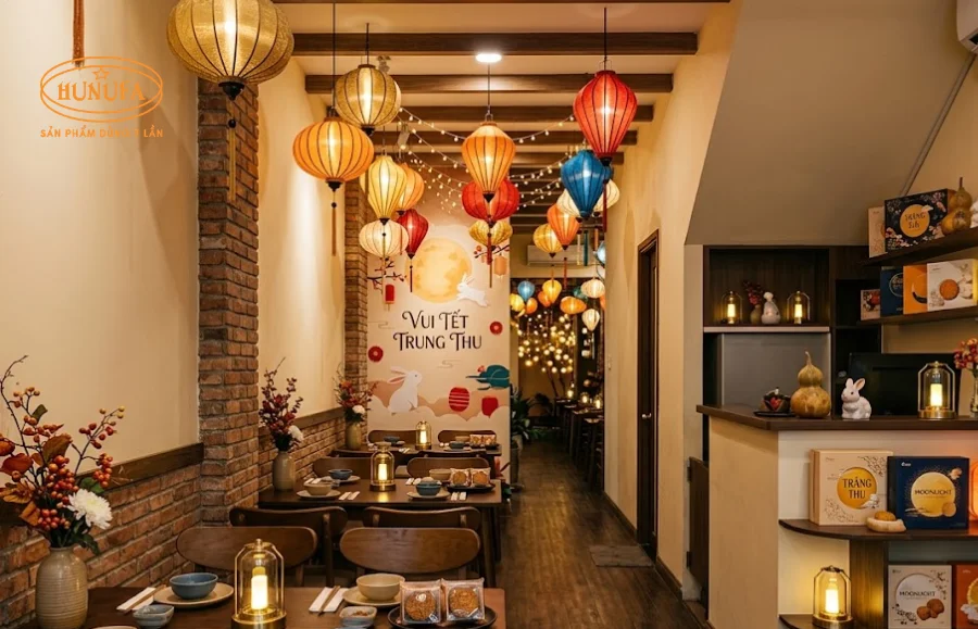 20+ Mẫu trang trí Trung Thu cho nhà hàng đẹp lung linh, hút khách