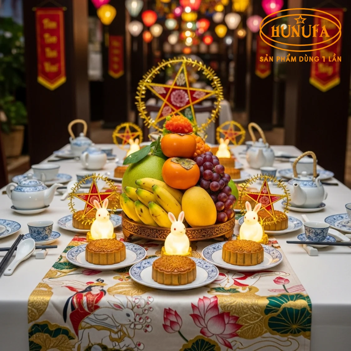 Trang trí Trung Thu cho nhà hàng