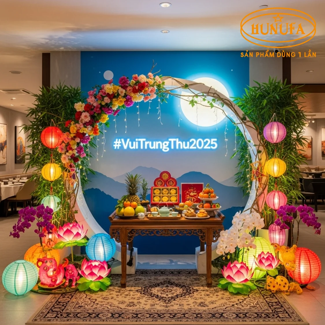 Trang trí Trung Thu cho nhà hàng
