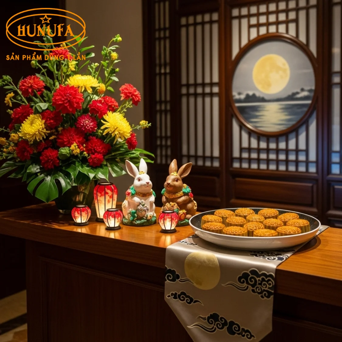 Trang trí Trung Thu cho nhà hàng