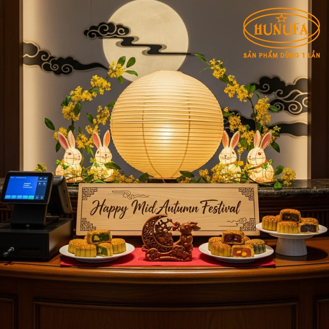 Trang trí Trung Thu cho nhà hàng
