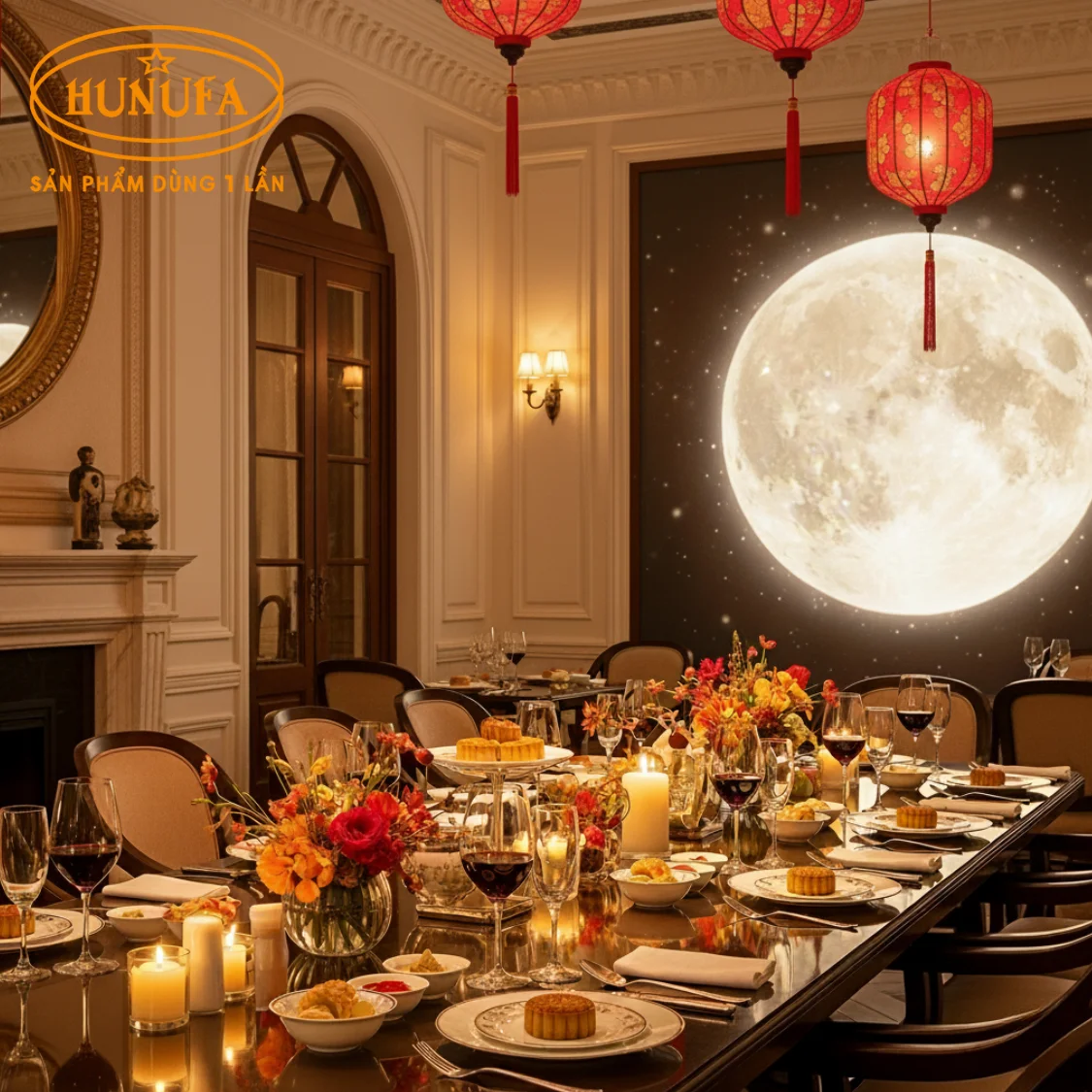 Trang trí Trung Thu cho nhà hàng