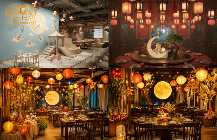 15+ Mẫu trang trí Trung Thu cho nhà hàng đẹp lung linh, hút khách