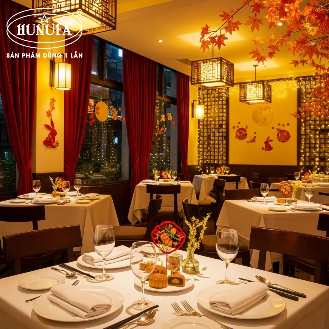 Trang trí Trung Thu cho quán ăn