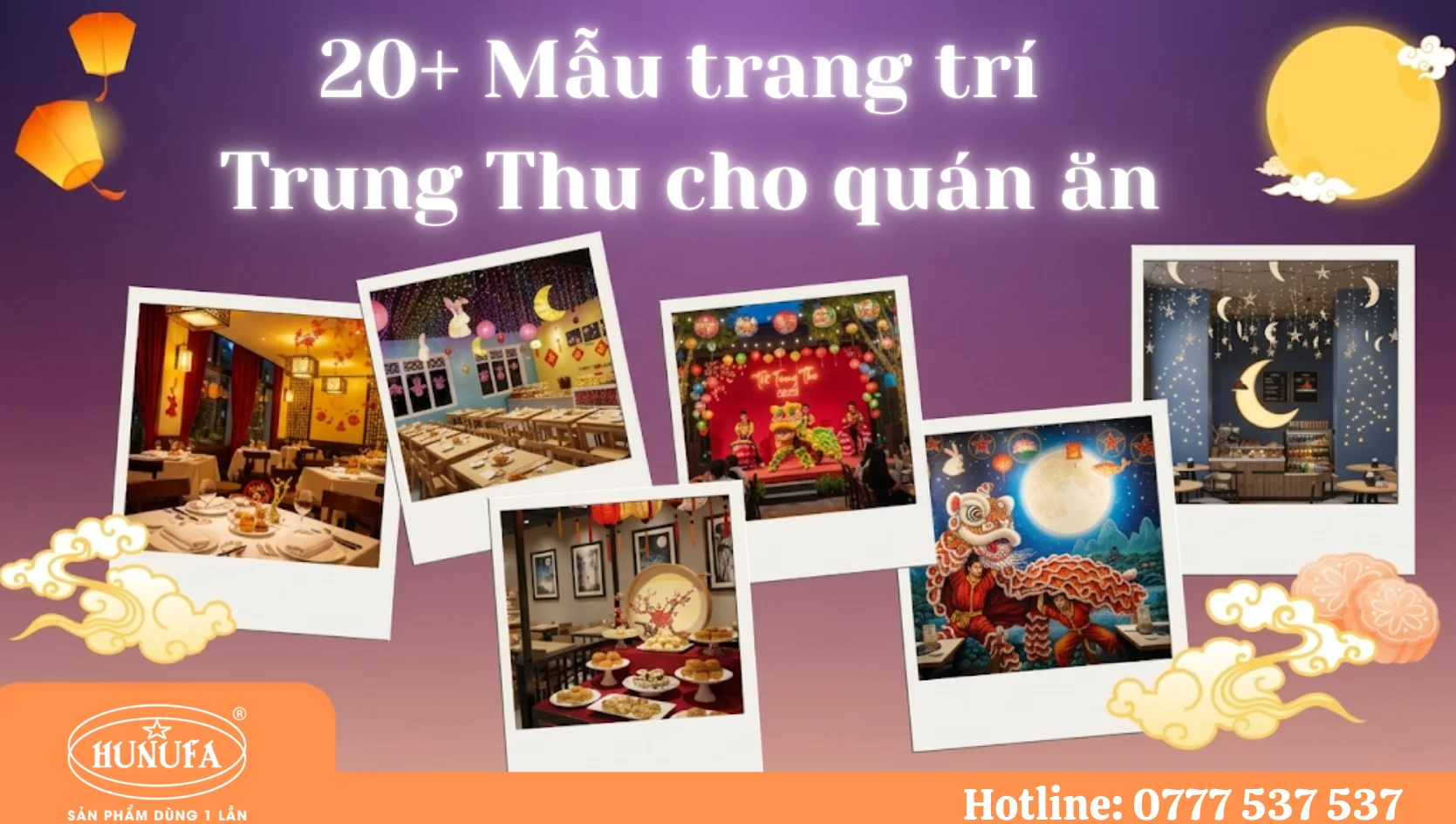 Trang trí Trung Thu cho quán ăn