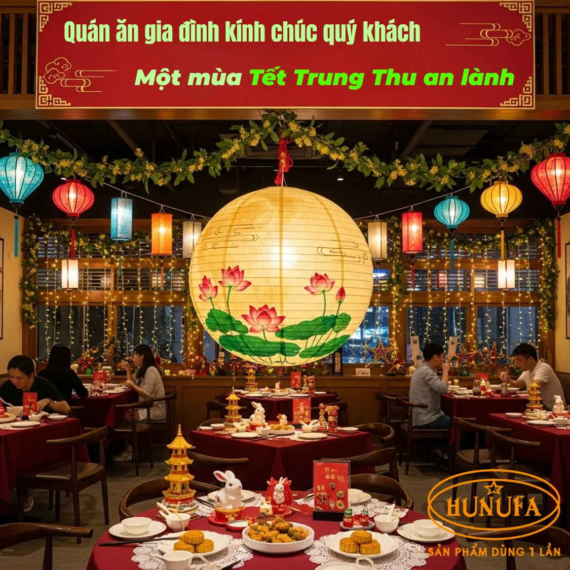 Trang trí Trung Thu cho quán ăn