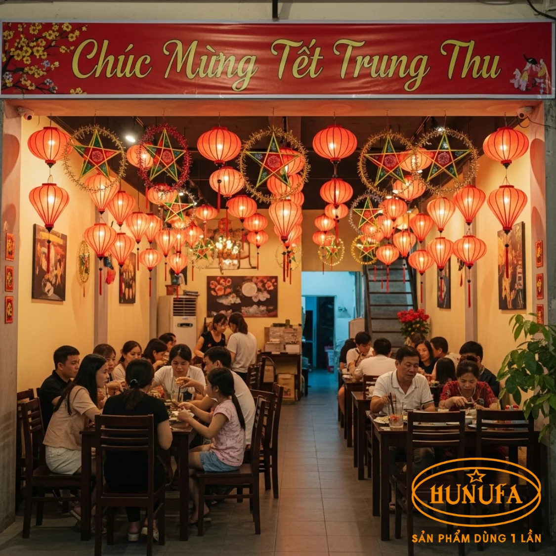Trang trí Trung Thu cho quán ăn