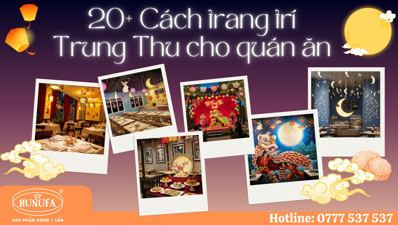 Trang trí Trung Thu cho quán ăn