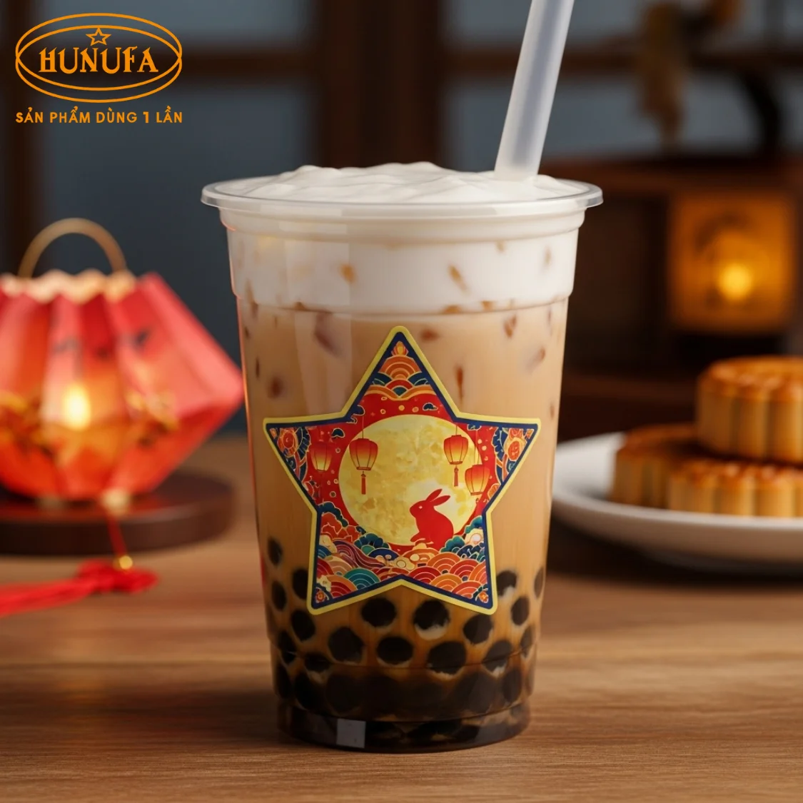 Trang trí Trung Thu cho quán trà sữa