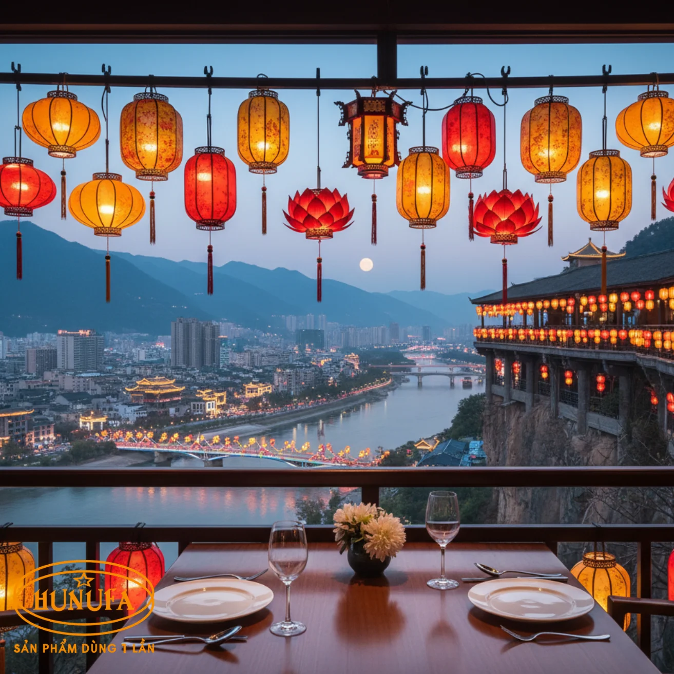 Trang trí Trung Thu cho nhà hàng