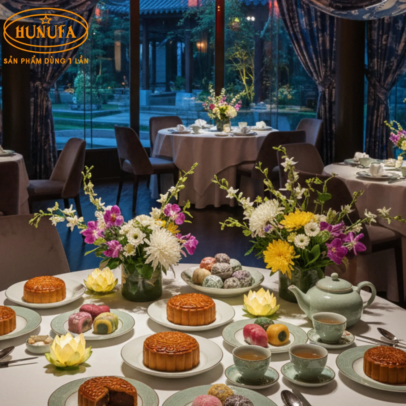 Trang trí Trung Thu cho nhà hàng