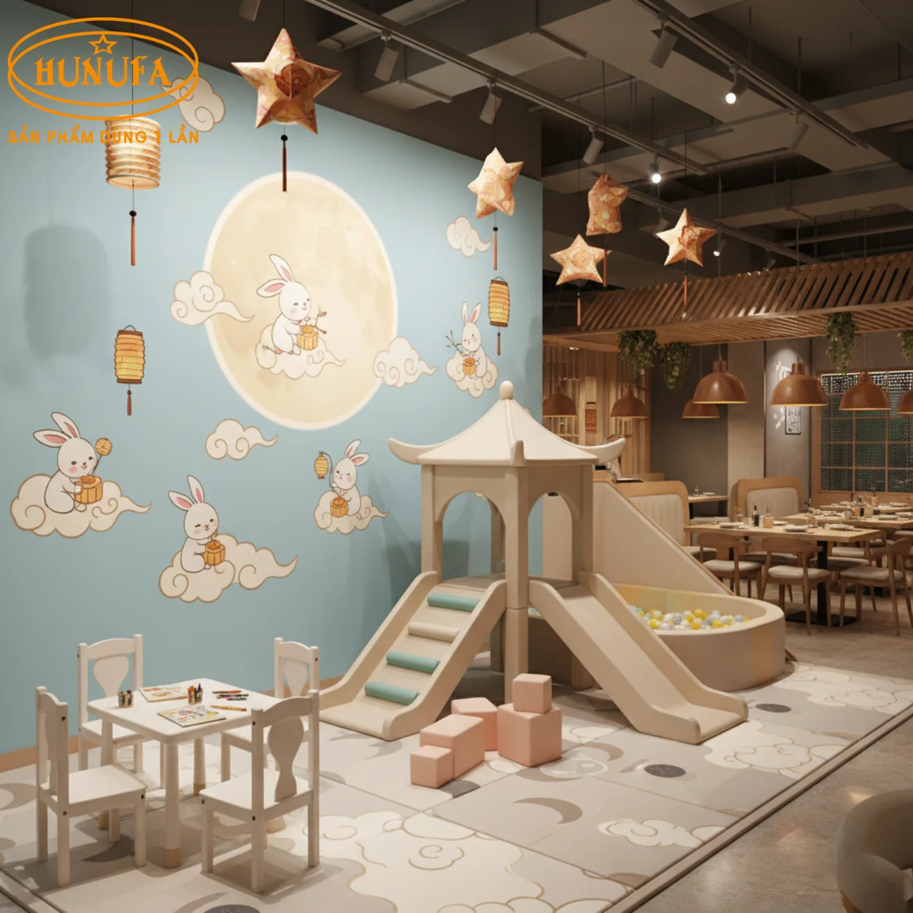 Trang trí Trung Thu cho nhà hàng