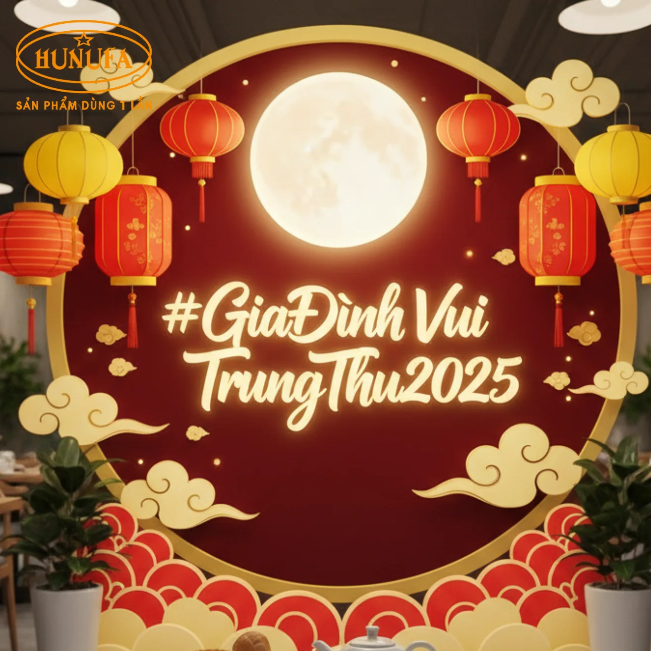 Trang trí Trung Thu cho nhà hàng