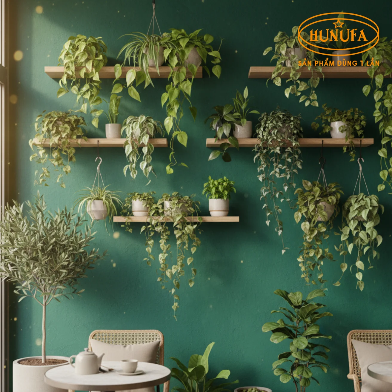 Trang trí tường quán cafe