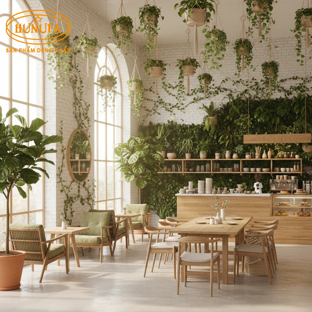Trang trí tường quán cafe