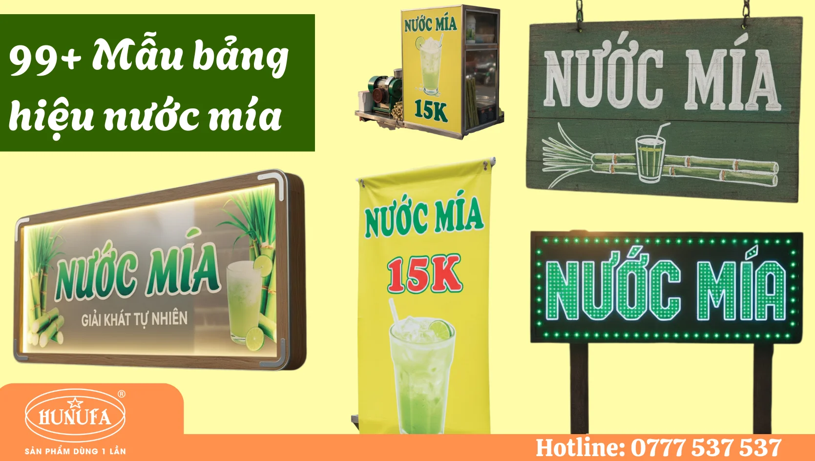 Bảng hiệu nước mía