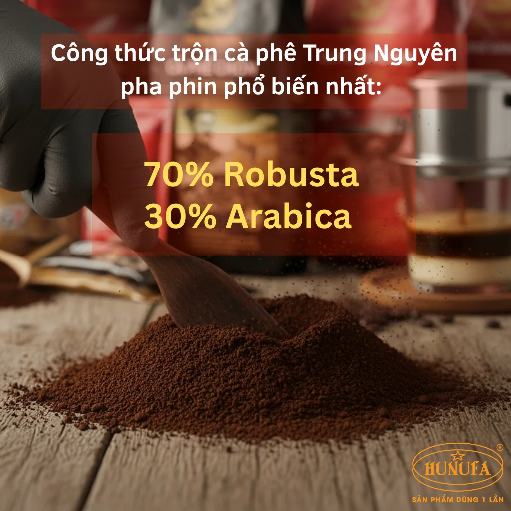 Cà phê Trung Nguyên trộn với cà phê nào ngon