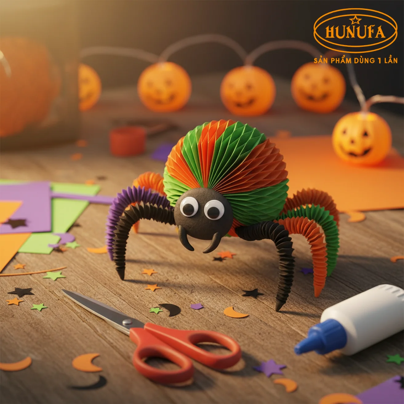 Cách làm con nhện Halloween