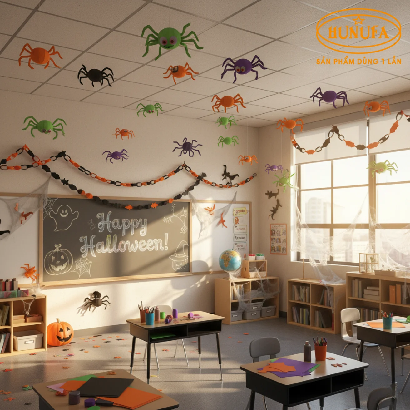 Cách làm con nhện Halloween