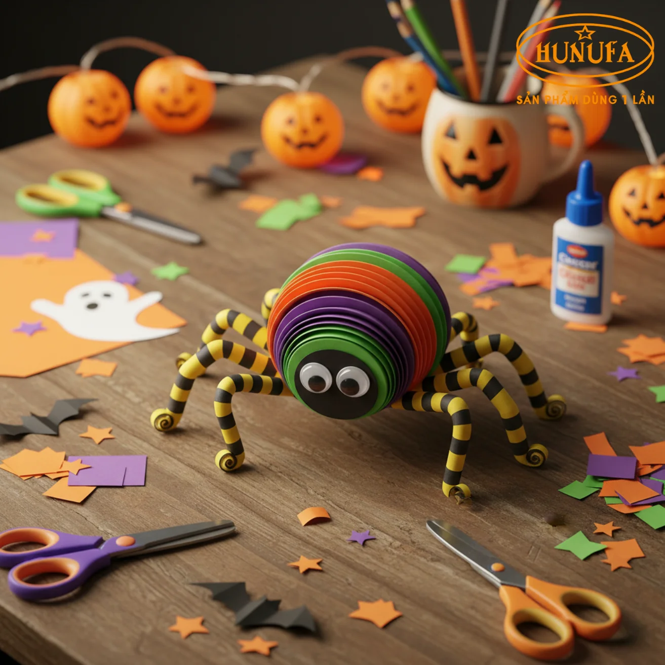 Cách làm con nhện Halloween