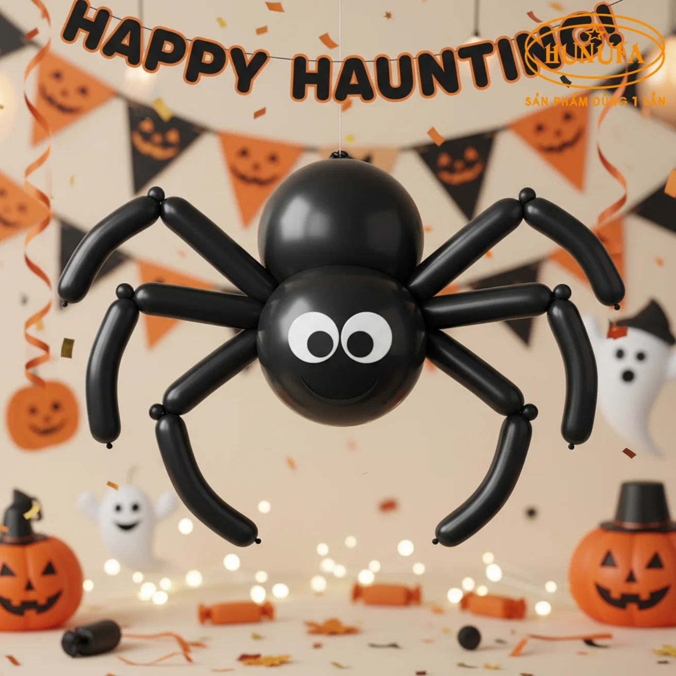 Cách làm con nhện Halloween