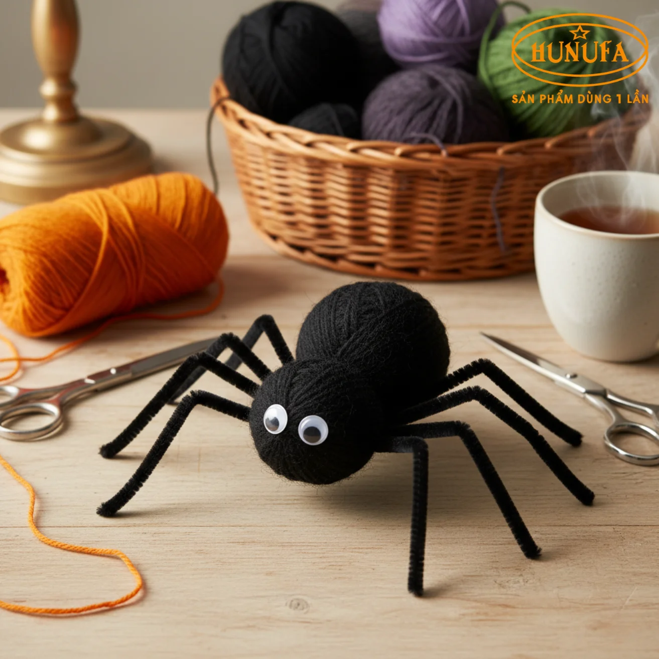 Cách làm con nhện Halloween