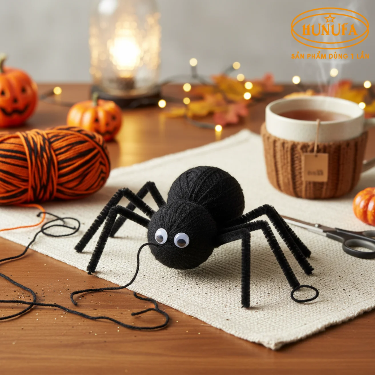 Cách làm con nhện Halloween