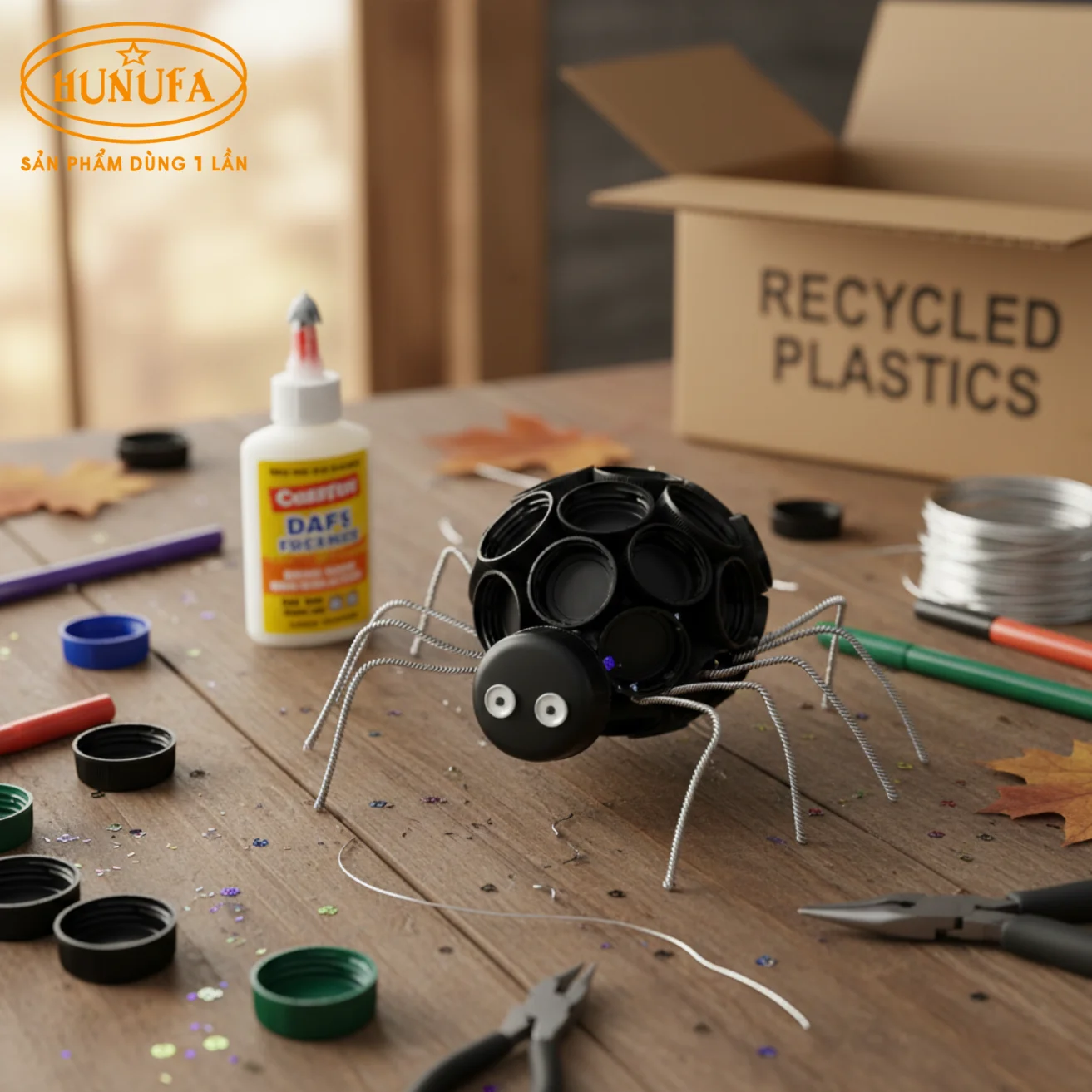 Cách làm con nhện Halloween