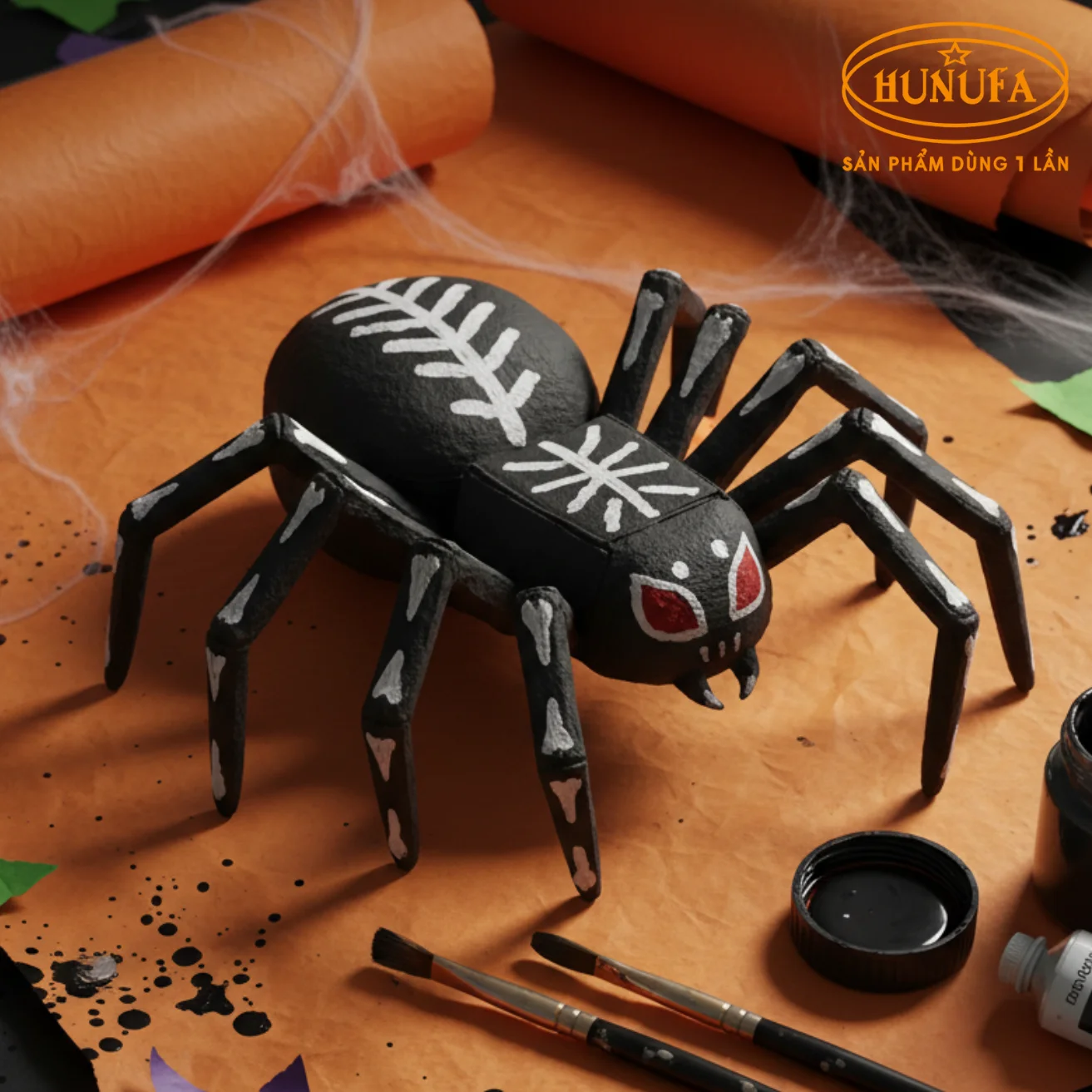 Cách làm con nhện Halloween