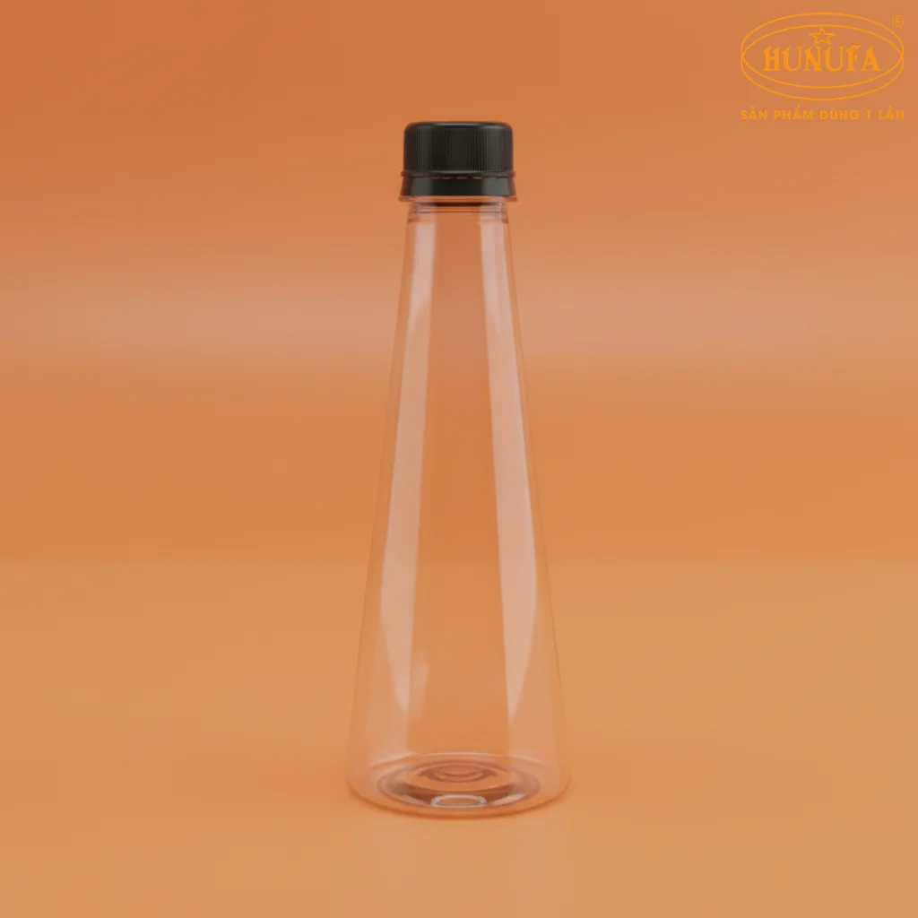 chai nhựa tam giác