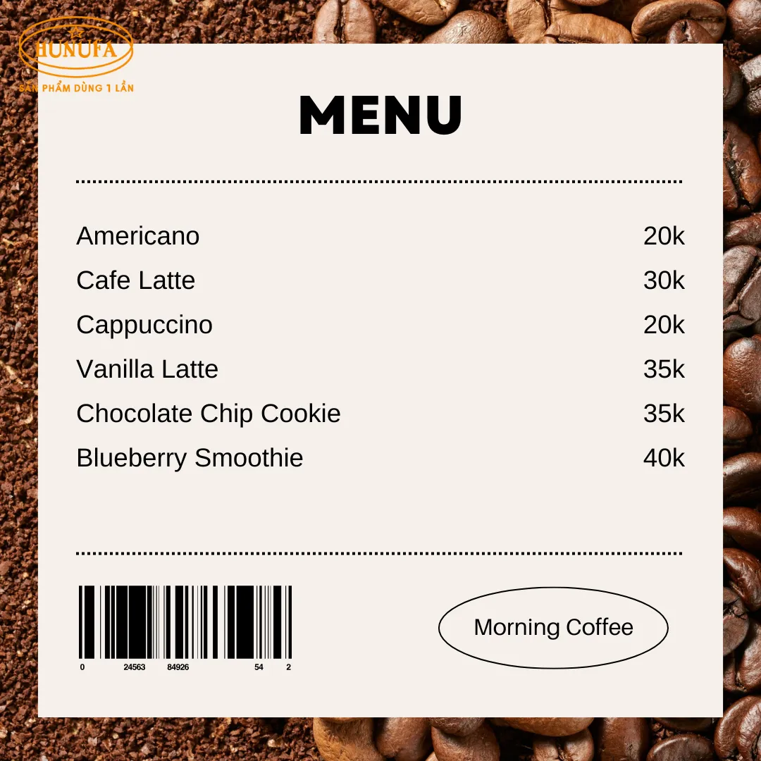 Tổng hợp công thức định giá menu cho quán cafe