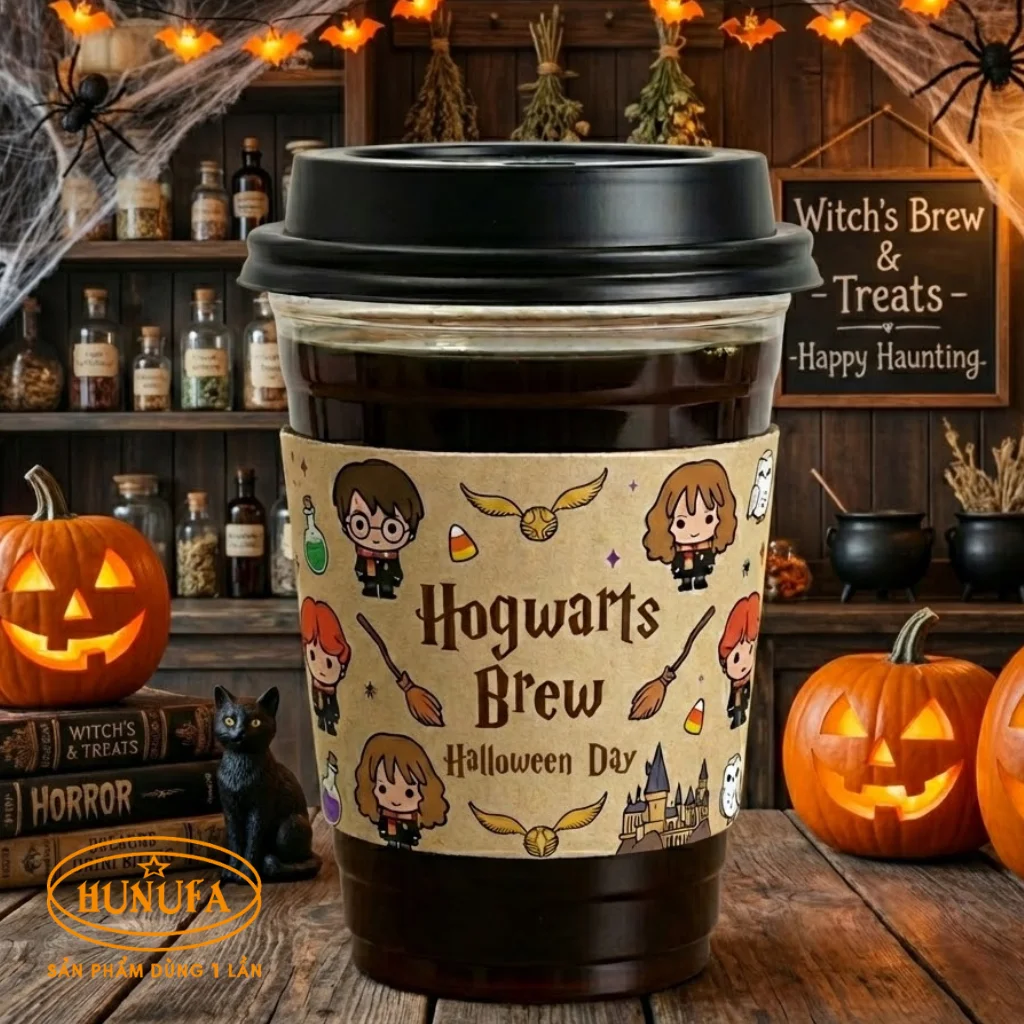 Top mẫu cover ly giấy, cover ly nhựa Halloween đẹp, độc, sáng tạo 2026