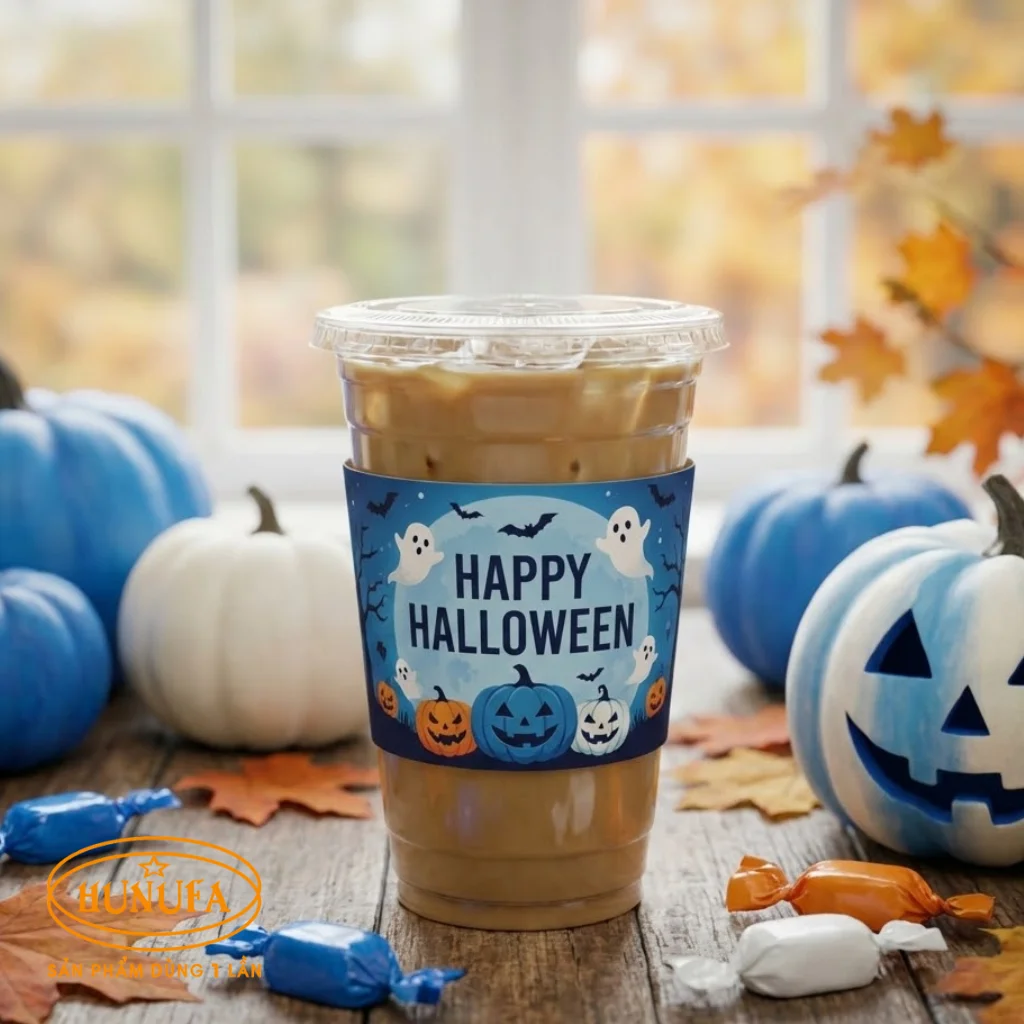 Top mẫu cover ly giấy, cover ly nhựa Halloween đẹp, độc, sáng tạo 2025