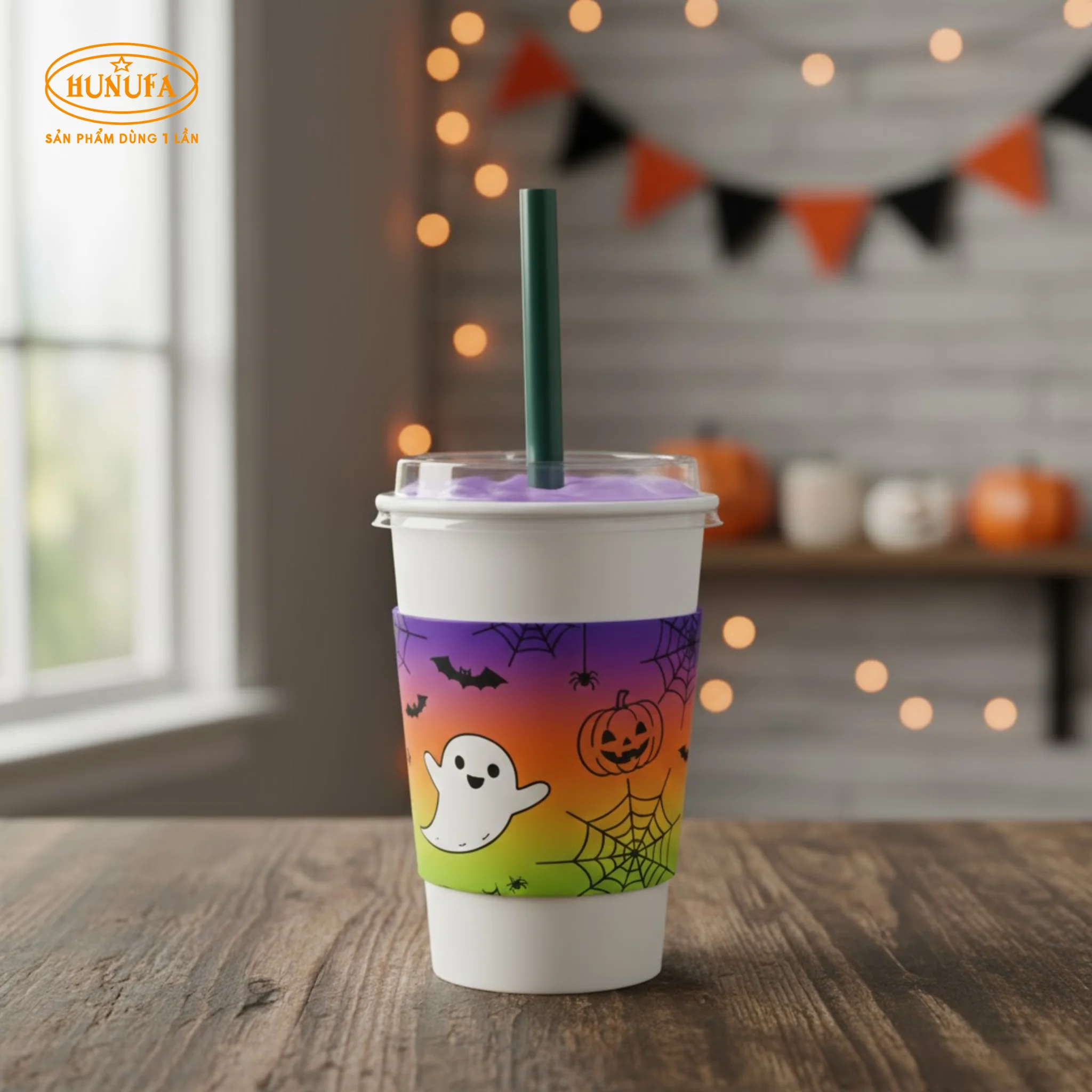 Top mẫu cover ly giấy, cover ly nhựa Halloween đẹp, độc, sáng tạo 2025