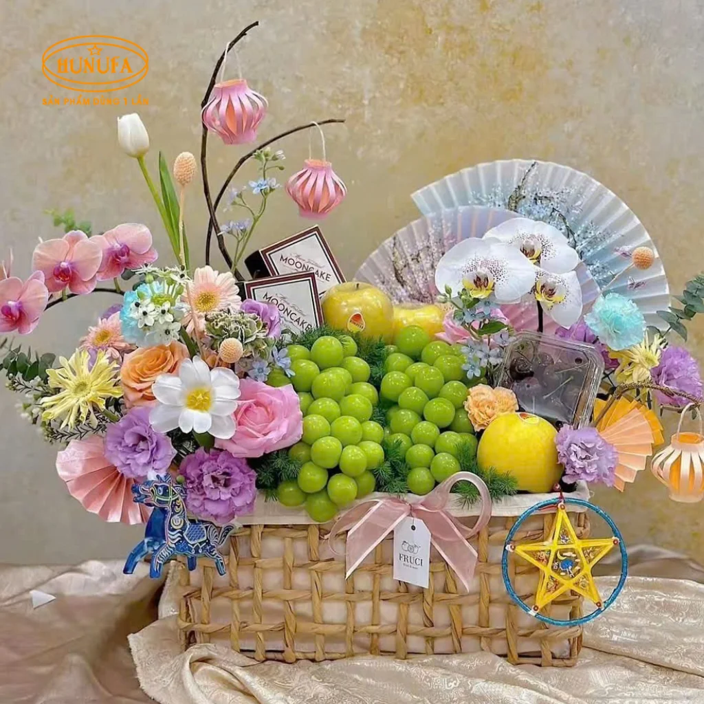 Hình ảnh mâm ngũ quả Trung Thu đẹp, đơn giản, độc đáo