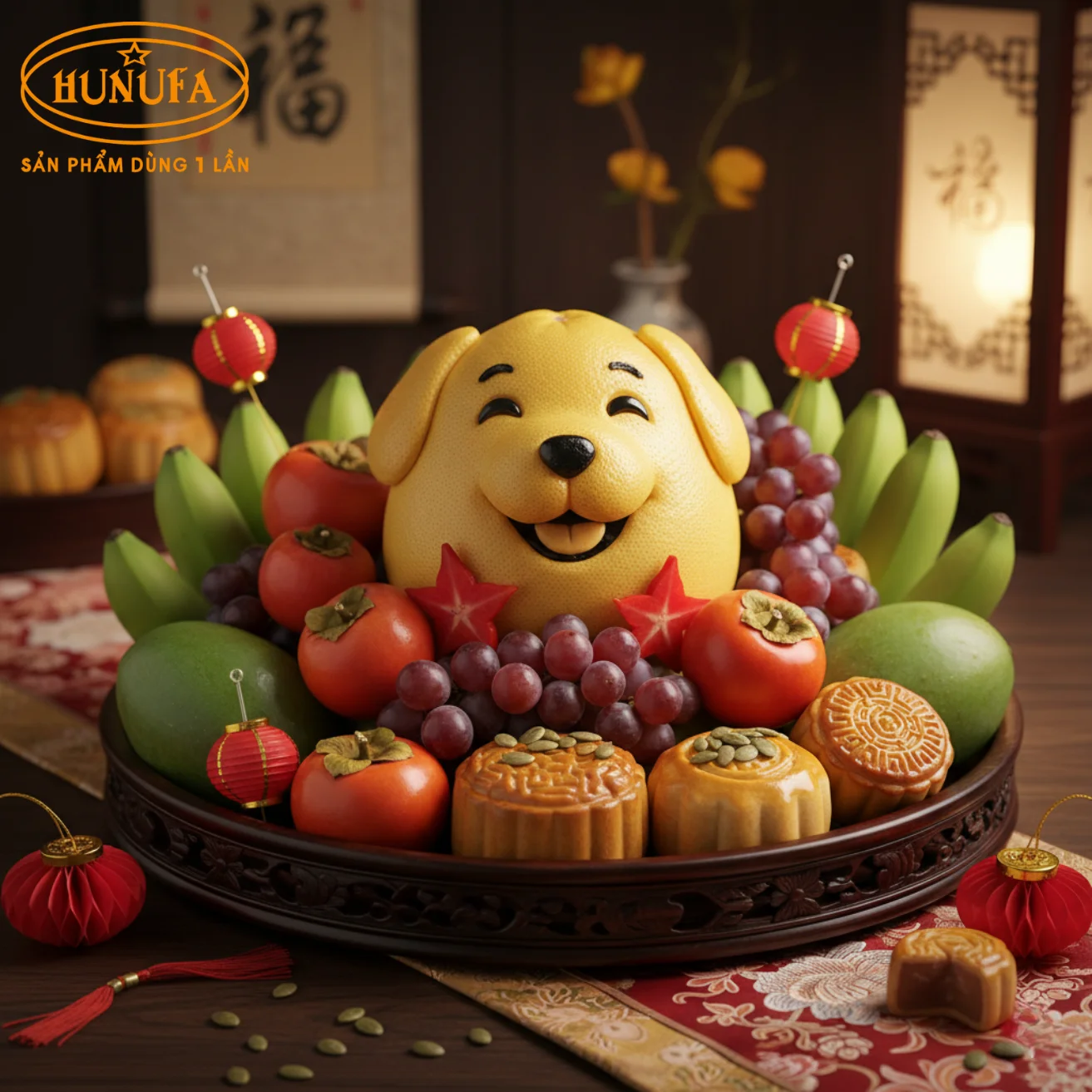Hình ảnh mâm ngũ quả Trung Thu