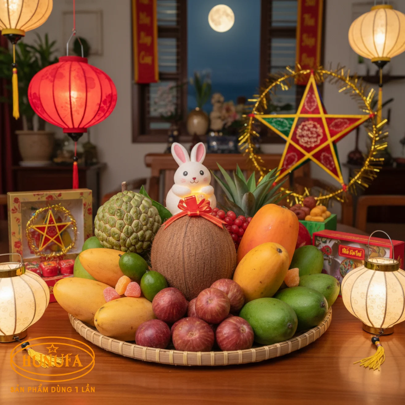 Hình ảnh mâm ngũ quả Trung Thu