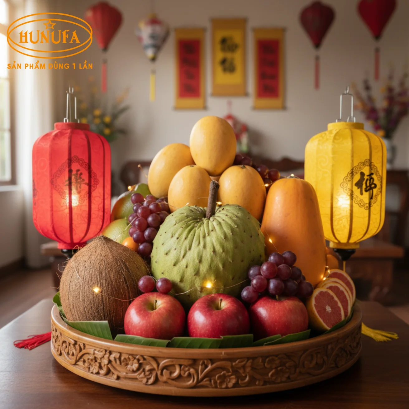 Hình ảnh mâm ngũ quả Trung Thu