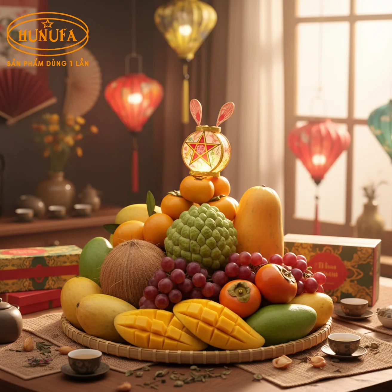 Hình ảnh mâm ngũ quả Trung Thu
