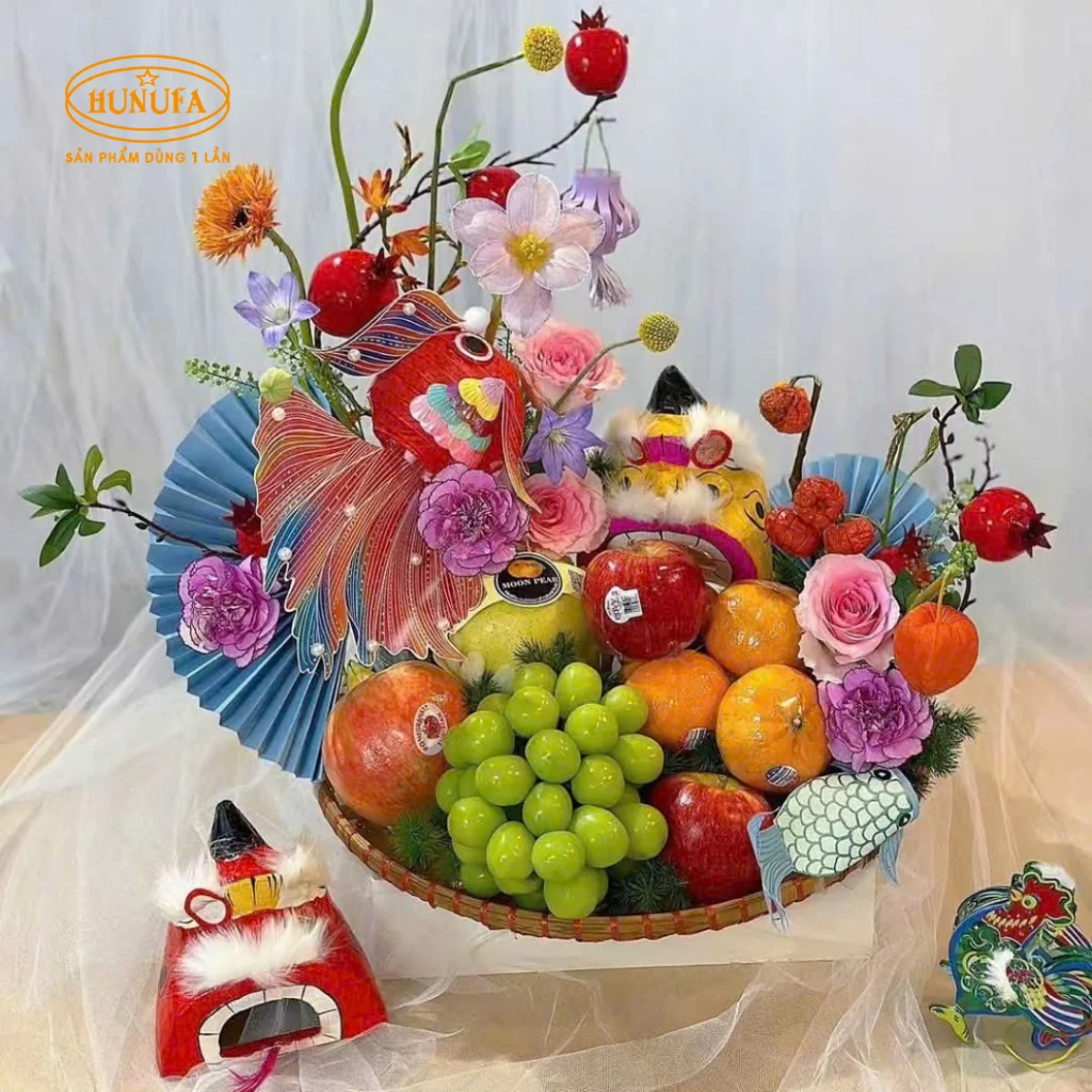 Hình ảnh mâm ngũ quả Trung Thu đẹp, đơn giản, độc đáo