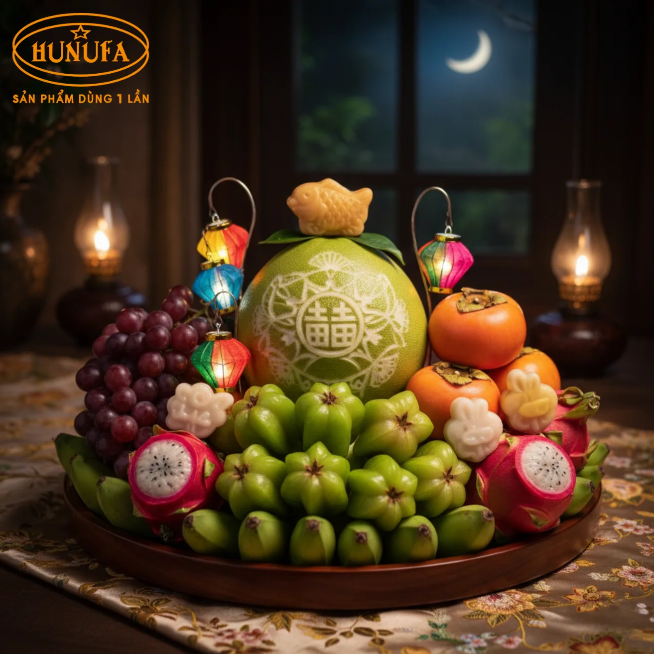 Hình ảnh mâm ngũ quả Trung Thu