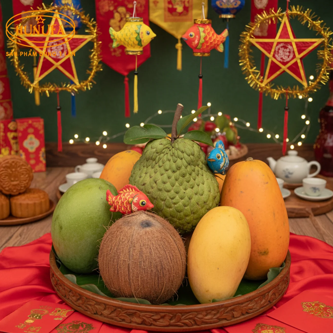 Hình ảnh mâm ngũ quả Trung Thu