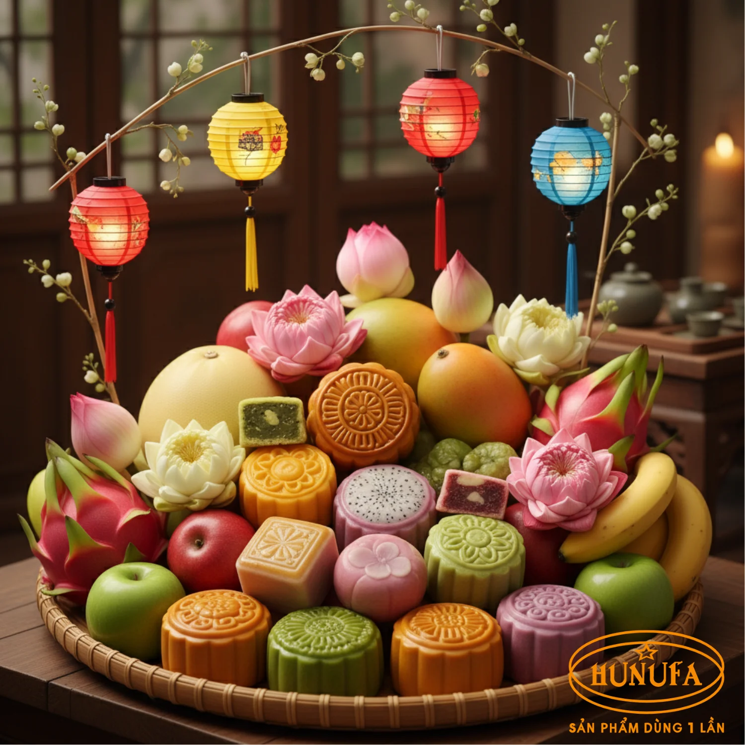 Hình ảnh mâm ngũ quả Trung Thu