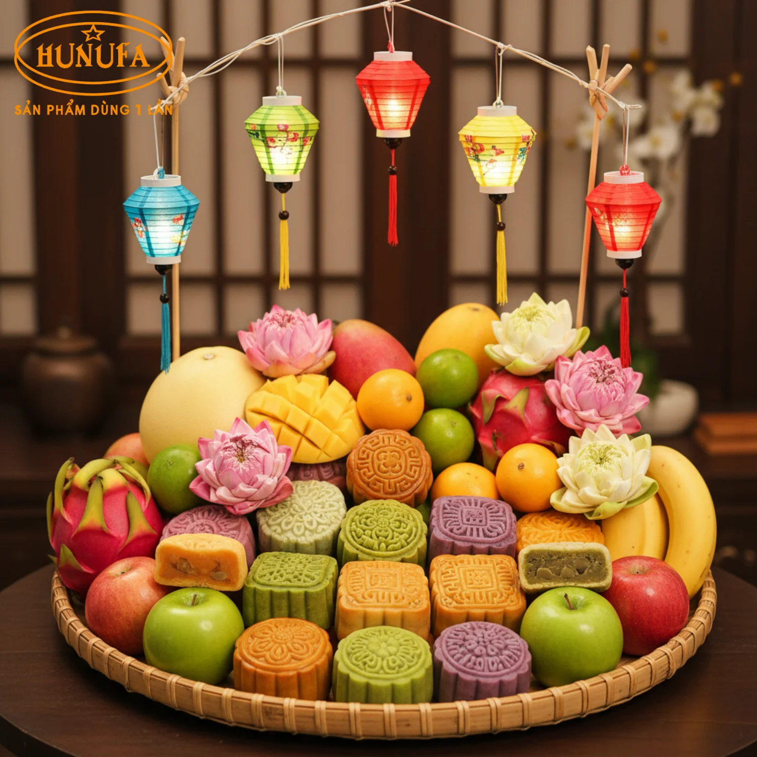 Hình ảnh mâm ngũ quả Trung Thu