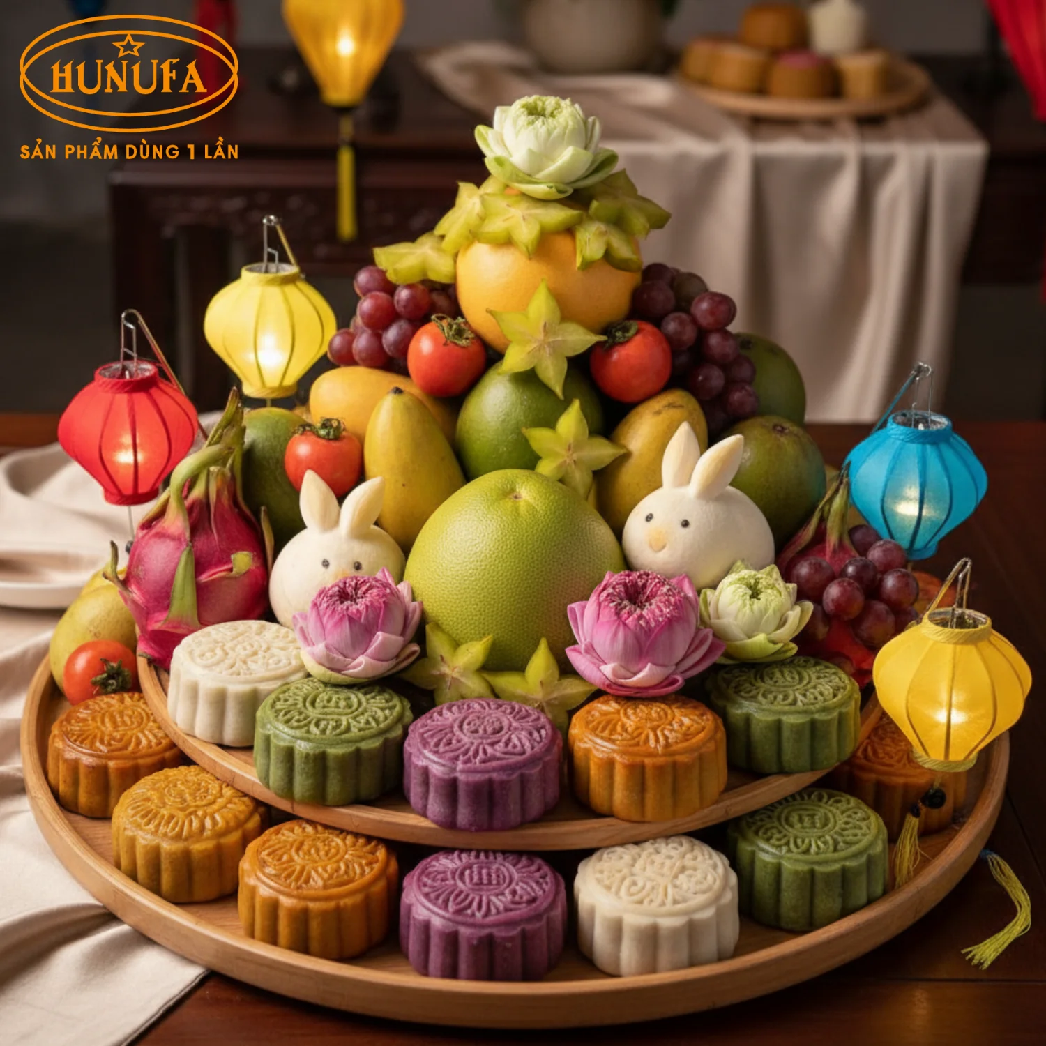 Hình ảnh mâm ngũ quả Trung Thu