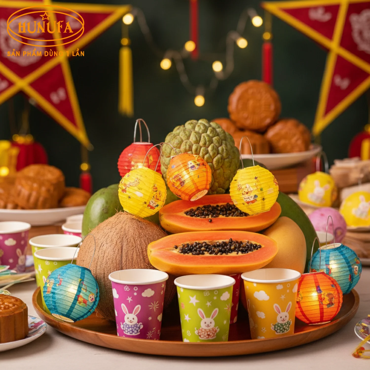 Hình ảnh mâm ngũ quả Trung Thu