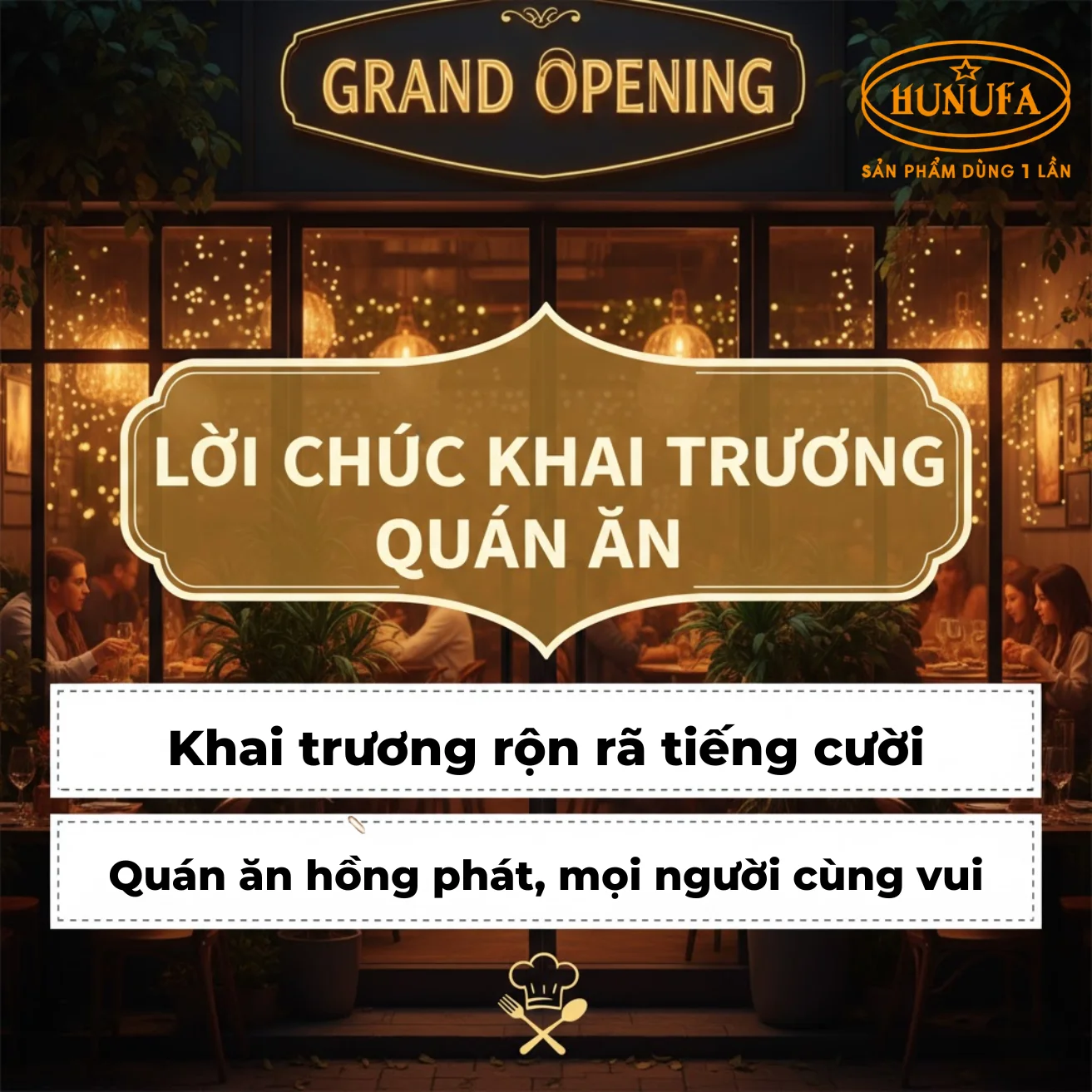 Lời chúc khai trương quán ăn