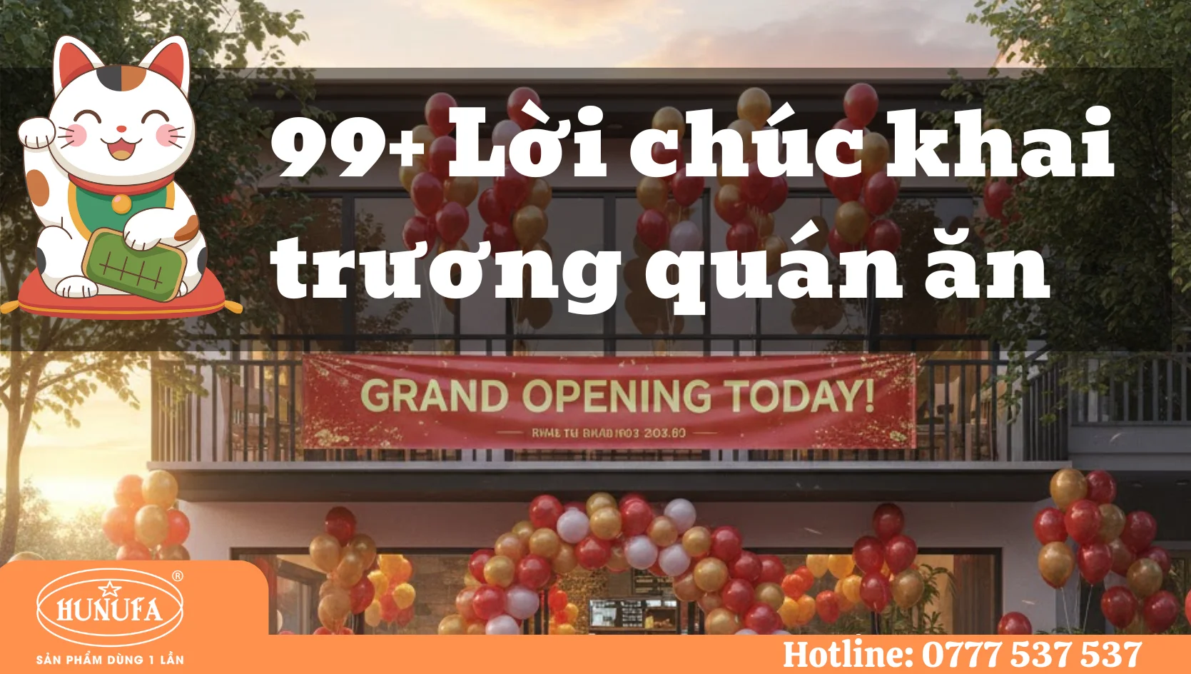 Lời chúc khai trương quán ăn
